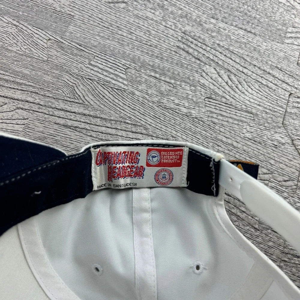Vintage West Virginia Hat Cap Snap Back Adjustable White Mountaineer University